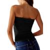 imageSAMPEEL Tube Tops for Women Summer Outfits Trendy 2024Black