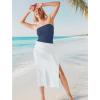 imageSAMPEEL Tube Tops for Women Summer Outfits Trendy 2024Grey Blue