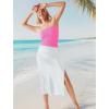 imageSAMPEEL Tube Tops for Women Summer Outfits Trendy 2024Hot Pink