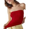 imageSAMPEEL Tube Tops for Women Summer Outfits Trendy 2024Red