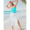 imageSAMPEEL Tube Tops for Women Summer Outfits Trendy 2024Summer Aqua Green