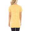 imageSAMPEEL Womens Casual Shirts Twist Knot Tunics Tops006 Yellow