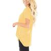 imageSAMPEEL Womens Casual Shirts Twist Knot Tunics Tops006 Yellow