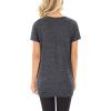 imageSAMPEEL Womens Casual Shirts Twist Knot Tunics Tops008 Darkgrey