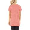 imageSAMPEEL Womens Casual Shirts Twist Knot Tunics Tops009 Coral