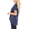 imageSAMPEEL Womens Casual Shirts Twist Knot Tunics Tops011 Navyblue