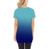 imageSAMPEEL Womens Casual Shirts Twist Knot Tunics Tops020 Ombre Blue