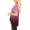 imageSAMPEEL Womens Casual Shirts Twist Knot Tunics Tops023 Ombre Wine
