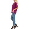 imageSAMPEEL Womens Summer Dolman Sleeve V Neck Casual Tops TshirtsMaroon