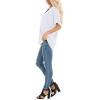 imageSAMPEEL Womens Summer Dolman Sleeve V Neck Casual Tops TshirtsWhite