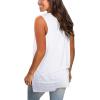 imageSAMPEEL Womens Summer Tank Tops Basic Tanks V Neck Sleeveless T Shirts Side Split103tank White