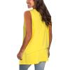 imageSAMPEEL Womens Summer Tank Tops Basic Tanks V Neck Sleeveless T Shirts Side Split106tank Yellow