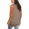 imageSAMPEEL Womens Summer Tank Tops Basic Tanks V Neck Sleeveless T Shirts Side Split111khaki