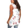 imageSAMPEEL Womens Summer Tank Tops Basic Tanks V Neck Sleeveless T Shirts Side Split120tank White Print