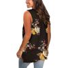 imageSAMPEEL Womens Summer Tank Tops Basic Tanks V Neck Sleeveless T Shirts Side Split121tank Black Print