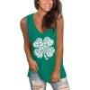 imageSAMPEEL Womens Summer Tank Tops Basic Tanks V Neck Sleeveless T Shirts Side Split127cloverblack