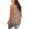imageSAMPEEL Womens Summer Tank Tops Basic Tanks V Neck Sleeveless T Shirts Side Split128cheetah Print