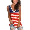 imageSAMPEEL Womens Summer Tank Tops Basic Tanks V Neck Sleeveless T Shirts Side Split128flag D