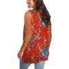 imageSAMPEEL Womens Summer Tank Tops Basic Tanks V Neck Sleeveless T Shirts Side Split129coral Print