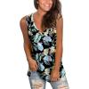imageSAMPEEL Womens Summer Tank Tops Basic Tanks V Neck Sleeveless T Shirts Side Split129hawaii Leaf