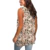 imageSAMPEEL Womens Summer Tank Tops Basic Tanks V Neck Sleeveless T Shirts Side Split170yellow Floral