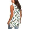 imageSAMPEEL Womens Summer Tank Tops Basic Tanks V Neck Sleeveless T Shirts Side Split172leaf Floral