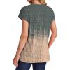 imageSAMPEEL Womens T Shirts V Neck Cap Short Sleeve Summer Tops Trendy 2025 Loose Casual Tshirts with PocketPattern Tie Dye