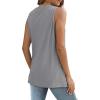 imageSAMPEEL Womens Tank Tops Eyelet Loose Casual Summer Tops Crew Neck Basic Sleeveless Shirts Trendy 2025Grey