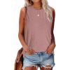 imageSAMPEEL Womens Tank Tops Eyelet Loose Casual Summer Tops Crew Neck Basic Sleeveless Shirts Trendy 2025Mauve Pink