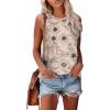 imageSAMPEEL Womens Tank Tops Eyelet Loose Casual Summer Tops Crew Neck Basic Sleeveless Shirts Trendy 2025Printbeige