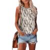 imageSAMPEEL Womens Tank Tops Eyelet Loose Casual Summer Tops Crew Neck Basic Sleeveless Shirts Trendy 2025Printblack Dots