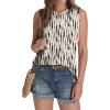 imageSAMPEEL Womens Tank Tops Eyelet Loose Casual Summer Tops Crew Neck Basic Sleeveless Shirts Trendy 2025Printblack Dots