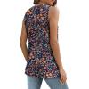 imageSAMPEEL Womens Tank Tops Eyelet Loose Casual Summer Tops Crew Neck Basic Sleeveless Shirts Trendy 2025Printblue Floral