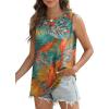 imageSAMPEEL Womens Tank Tops Eyelet Loose Casual Summer Tops Crew Neck Basic Sleeveless Shirts Trendy 2025Printcoconut