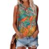 imageSAMPEEL Womens Tank Tops Eyelet Loose Casual Summer Tops Crew Neck Basic Sleeveless Shirts Trendy 2025Printcoconut