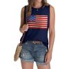imageSAMPEEL Womens Tank Tops Eyelet Loose Casual Summer Tops Crew Neck Basic Sleeveless Shirts Trendy 2025Printflag