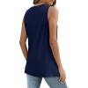 imageSAMPEEL Womens Tank Tops Eyelet Loose Casual Summer Tops Crew Neck Basic Sleeveless Shirts Trendy 2025Printflag