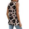 imageSAMPEEL Womens Tank Tops Eyelet Loose Casual Summer Tops Crew Neck Basic Sleeveless Shirts Trendy 2025Printleopard Beige