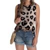 imageSAMPEEL Womens Tank Tops Eyelet Loose Casual Summer Tops Crew Neck Basic Sleeveless Shirts Trendy 2025Printleopard Beige