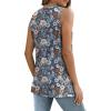 imageSAMPEEL Womens Tank Tops Eyelet Loose Casual Summer Tops Crew Neck Basic Sleeveless Shirts Trendy 2025Printnavy Faloral