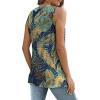 imageSAMPEEL Womens Tank Tops Eyelet Loose Casual Summer Tops Crew Neck Basic Sleeveless Shirts Trendy 2025Printpalm Leaf