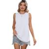 imageSAMPEEL Womens Tank Tops Loose Casual Summer Tops Crew Neck Basic Sleeveless Shirts Trendy 2025Awhite