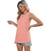 imageSAMPEEL Womens Tank Tops Loose Casual Summer Tops Crew Neck Basic Sleeveless Shirts Trendy 2025Coral
