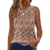 imageSAMPEEL Womens Tank Tops Loose Casual Summer Tops Crew Neck Basic Sleeveless Shirts Trendy 2025Zbohemian Prints