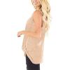 imageSAMPEEL Womens Tank Tops Twist Knot Summer Sleeveless03apricot