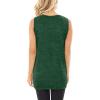 imageSAMPEEL Womens Tank Tops Twist Knot Summer Sleeveless041dark Green