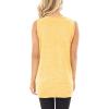 imageSAMPEEL Womens Tank Tops Twist Knot Summer Sleeveless05yellow