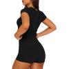imageSAMPEEL Womens Two Piece Lounge Sets Casual Summer Outfits 2 Piece Short Matching Clothing SetBlack