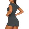 imageSAMPEEL Womens Two Piece Lounge Sets Casual Summer Outfits 2 Piece Short Matching Clothing SetDeep Grey