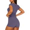 imageSAMPEEL Womens Two Piece Lounge Sets Casual Summer Outfits 2 Piece Short Matching Clothing SetPurple